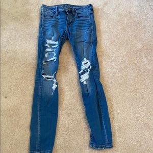 American Eagle Ripped Skinny Jeans